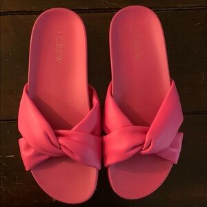 J. Crew Women's Pink Slide Sandals
